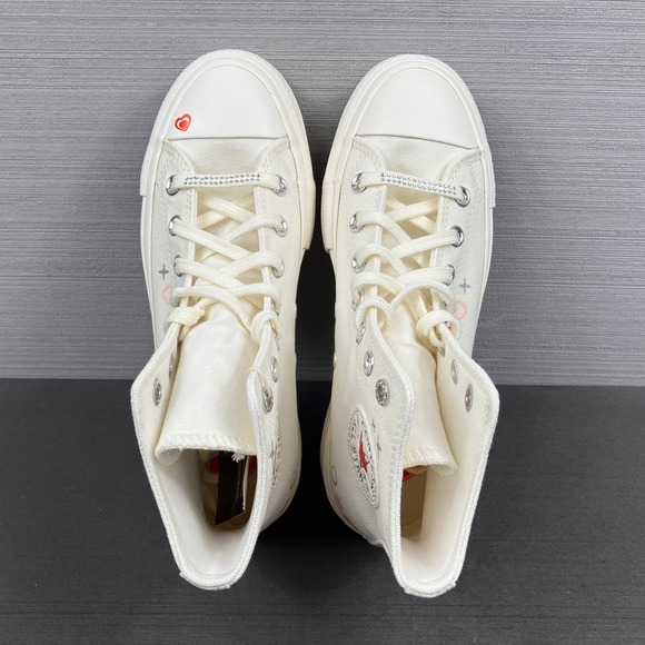 Size 6.5 - Womens Chuck Taylor All Star Lift Platform High 'Y2K Heart' A09114C - Picture 7 of 8